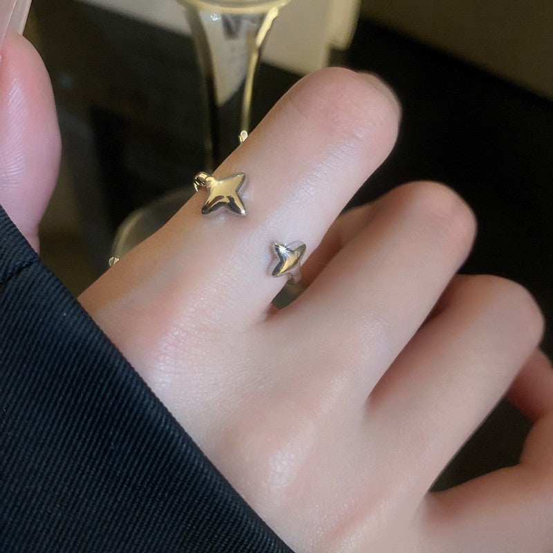 Style Stars Open Niche Design Zircon Index Finger Temperament High Rings