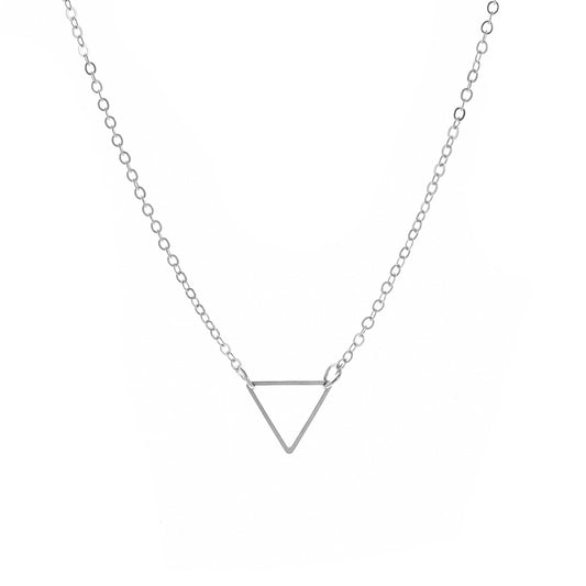 Simple Geometric Metal Hollow Summer Personality Necklaces