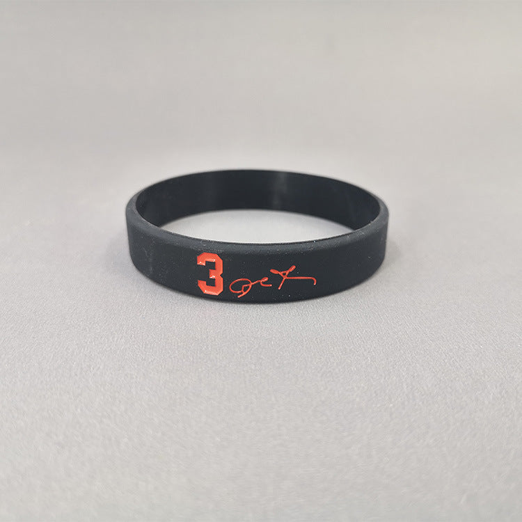 Basketball Kobe James Curry Sports Wristband Custom Luminous Bracelets