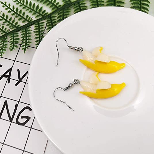 Imitation Wild Really Cute Banana Sweet Small Earrings