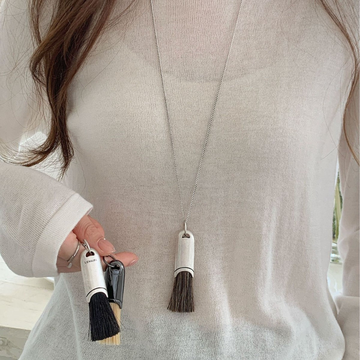 Horse Mane Brush Long Temperamental Tassels Necklaces