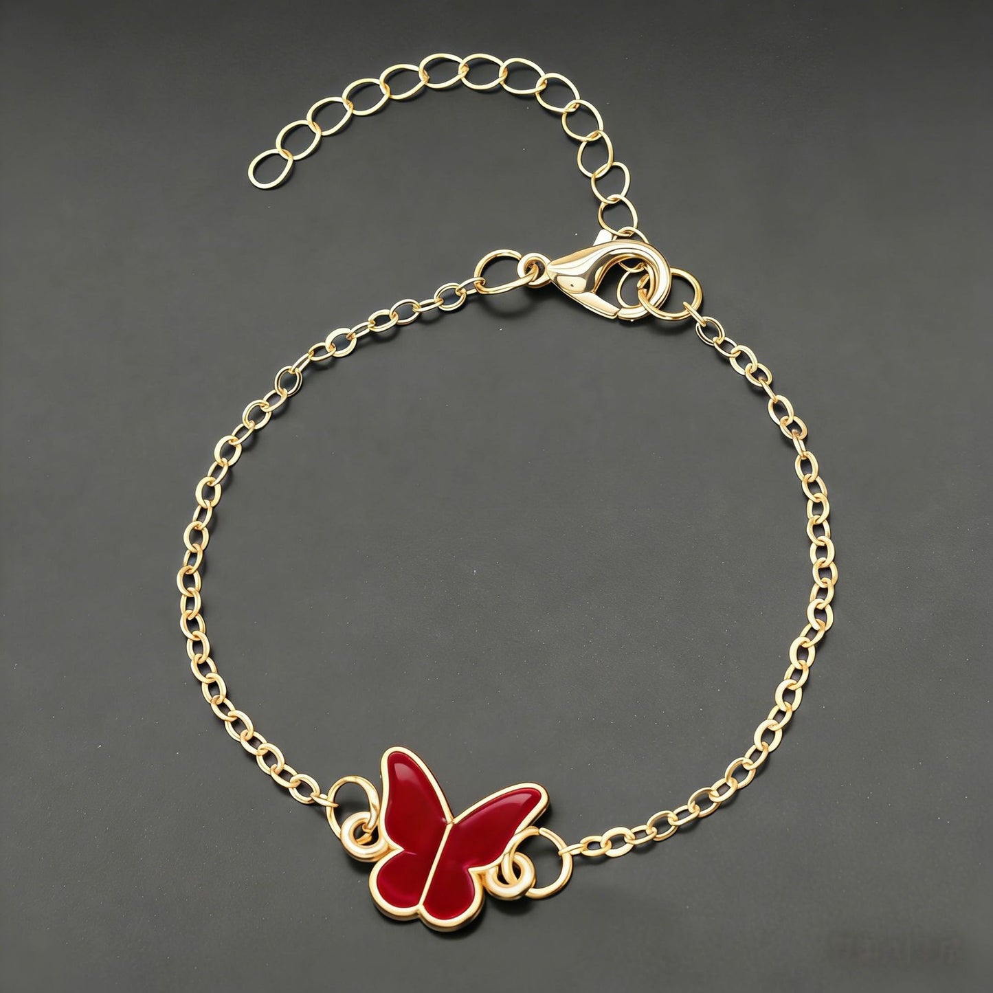 Women's Korean Style Butterfly Simple Versatile Chain Bracelet