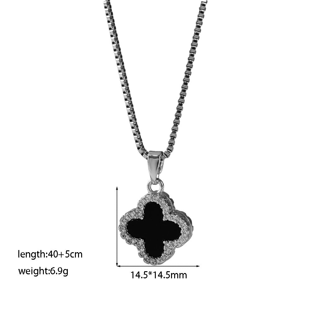 Women's Micro Inlaid Zircon Sun Star Moon Zodiac Clavicle Necklace