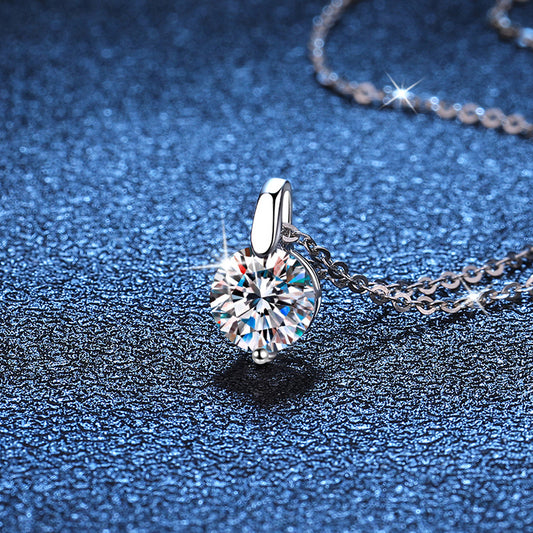 Sterling Sier Clavicle Chain Diamond Classic Necklaces