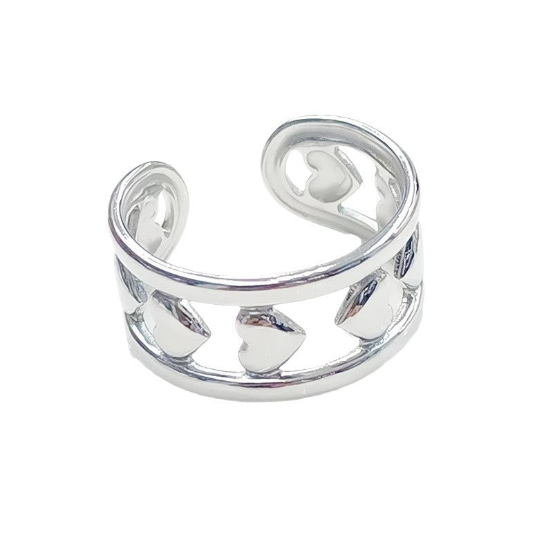 Steel Open-end Niche Design Couple Stainless Rings