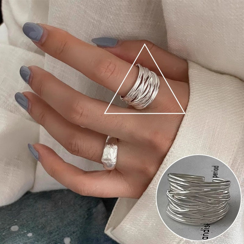 Women's Style Temperament Water Drop Retro Stylish Rings