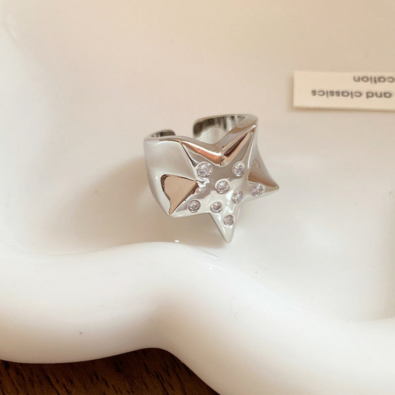 Women's Open Exaggerated Niche Index Finger Light Luxury High-grade Ring