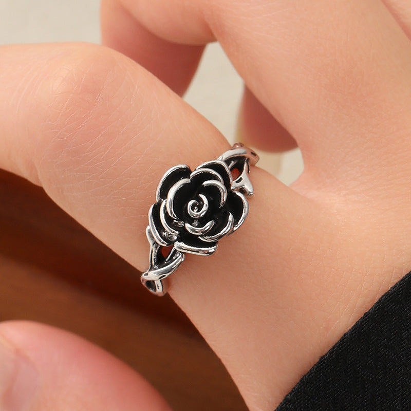 Thai Sier Vintage Flower Open Personalized Rings