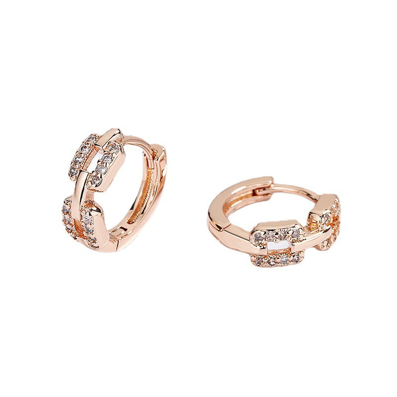 Women's Summer With Diamonds Trendy Simplicity Sleeping No Need To Take Ear Buckle