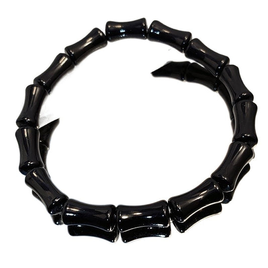 Women's & Men's Chinese Style Black Bamboo Double Layer Niche Personality Design Sense Bracelet