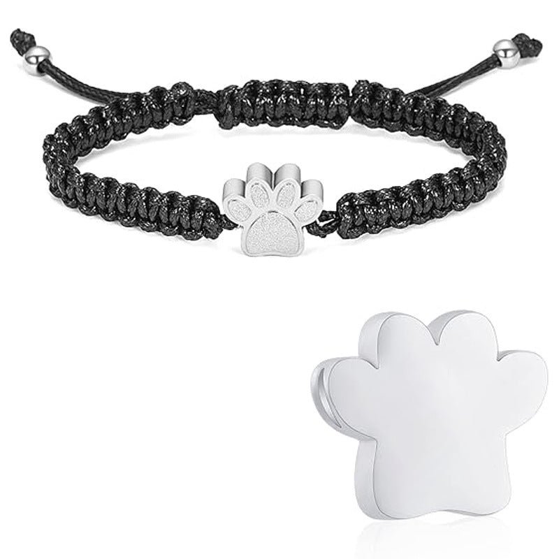 Women's & Men's Steel Ornament Open Memorial Pet Hair Bracelets