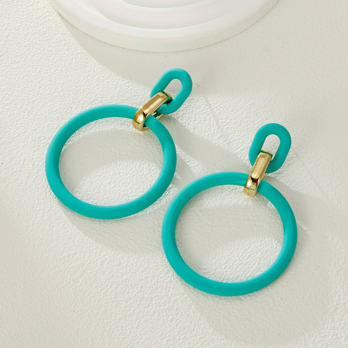 Color Personality Geometry Fashion Retro Spray Earrings