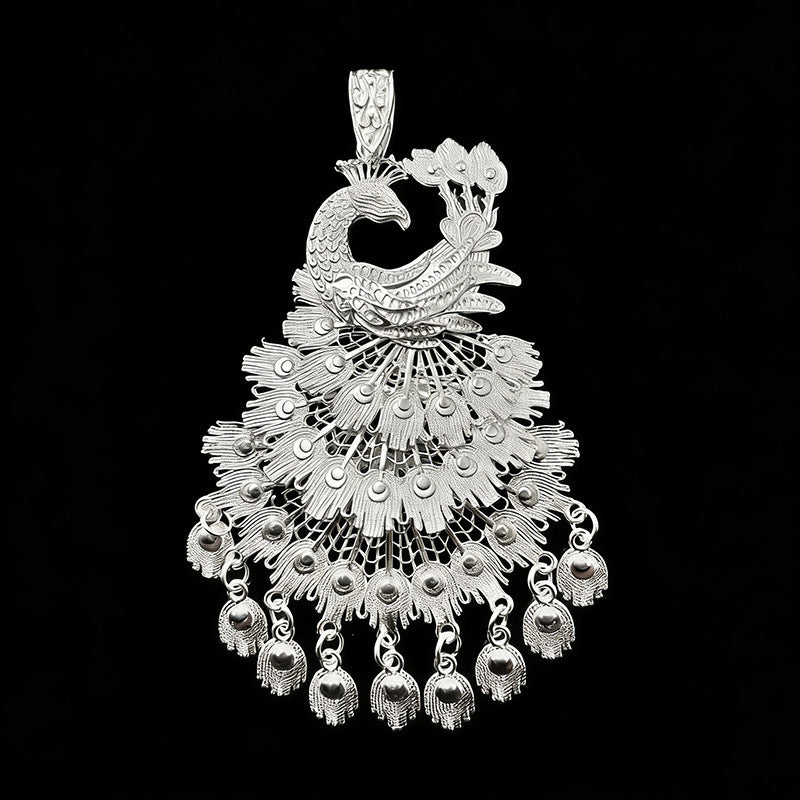 Peacock Sweater Chain Ethnic Style Artistic Exaggerated Necklaces