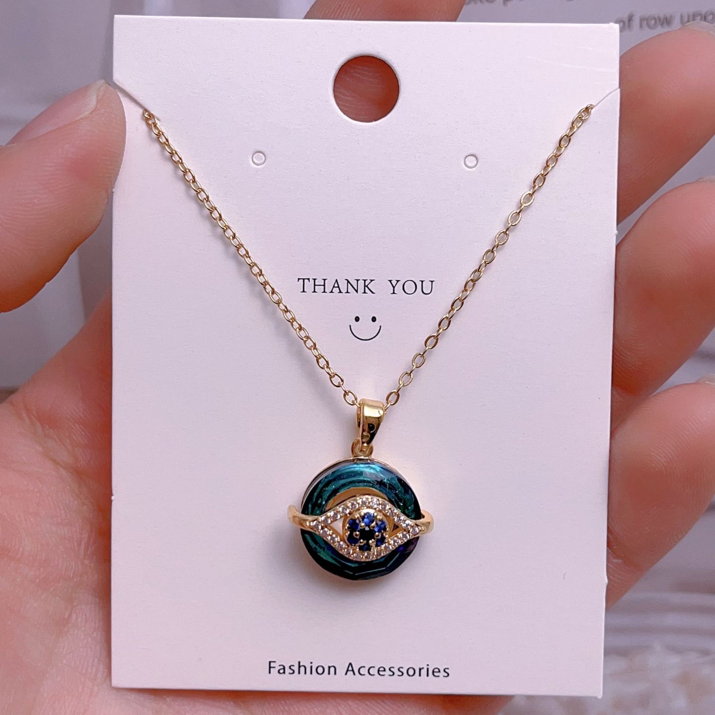 Eye Female Fashion Personality Titanium Steel Clavicle Necklaces