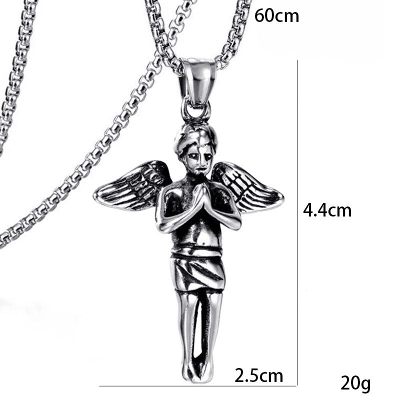 Angel Wings Stainless Steel Trendy Simple Pendants