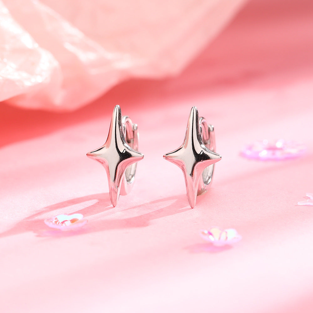Minimalist Style Asterism Clip Unique Creative Cool Small Star Ear Buckle