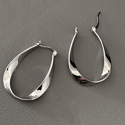 Women's Irregular Oval Metal Retro Minority Unique Design Fashion High-grade Rings