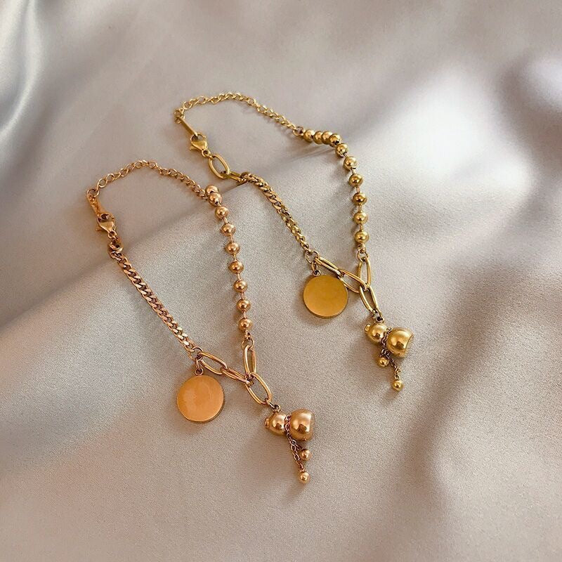 Women's Calabash Court Hip Hop Rose Gold Bracelets