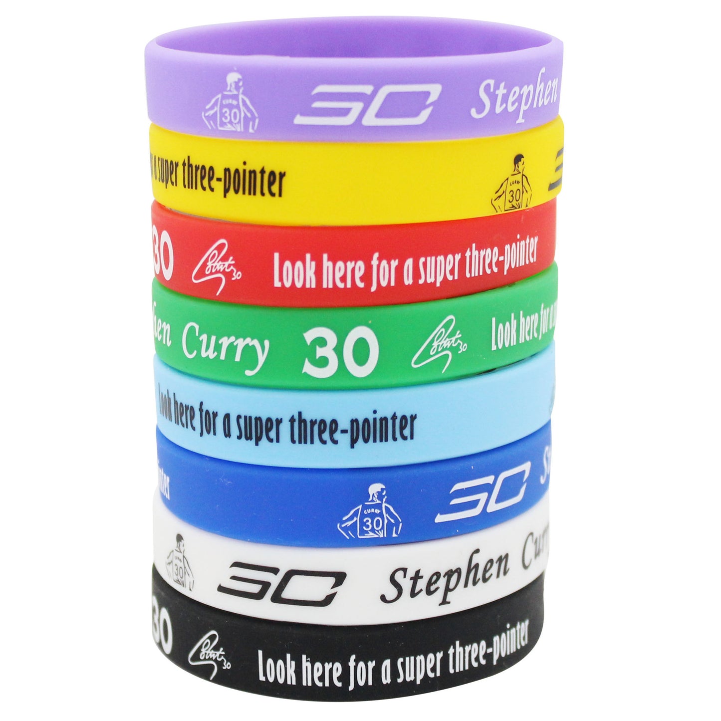 Silk Screen Basketball Silicone Sports Curry James Bracelet