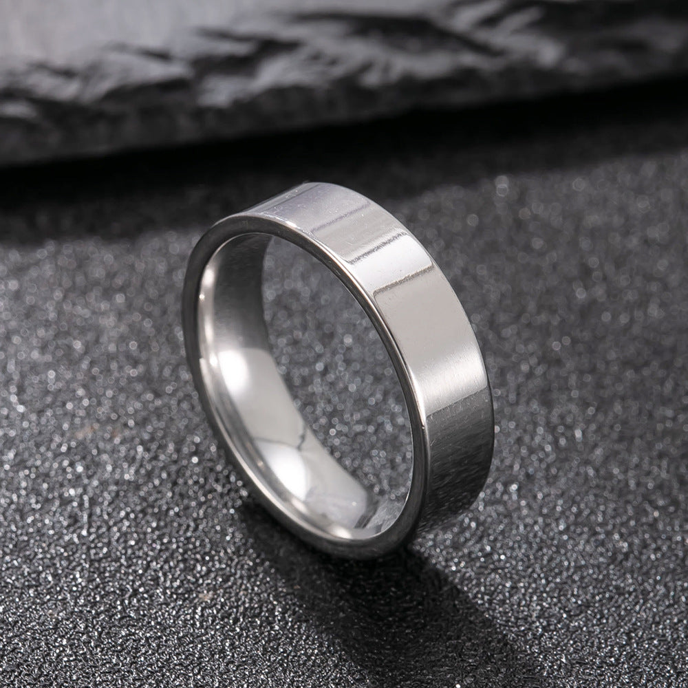 Simple Inner Ball Outer Flat Surface Couple Ring