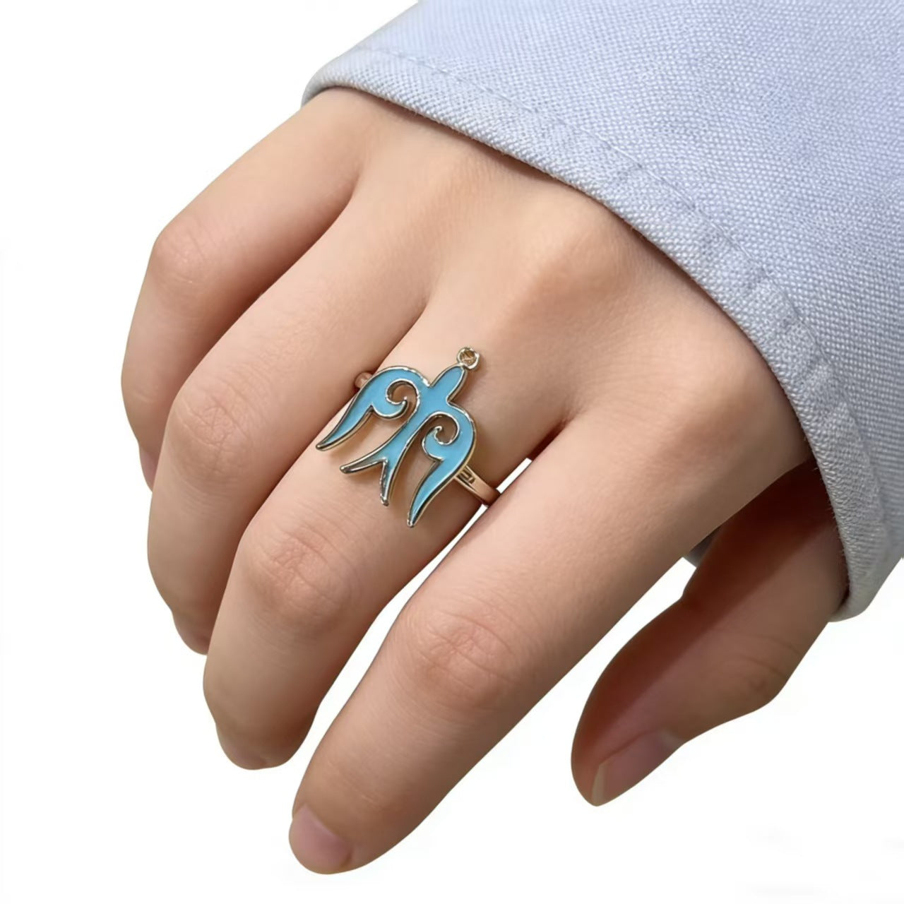 Kazakh Element Open Ethnic Style Simple Niche Index Ring