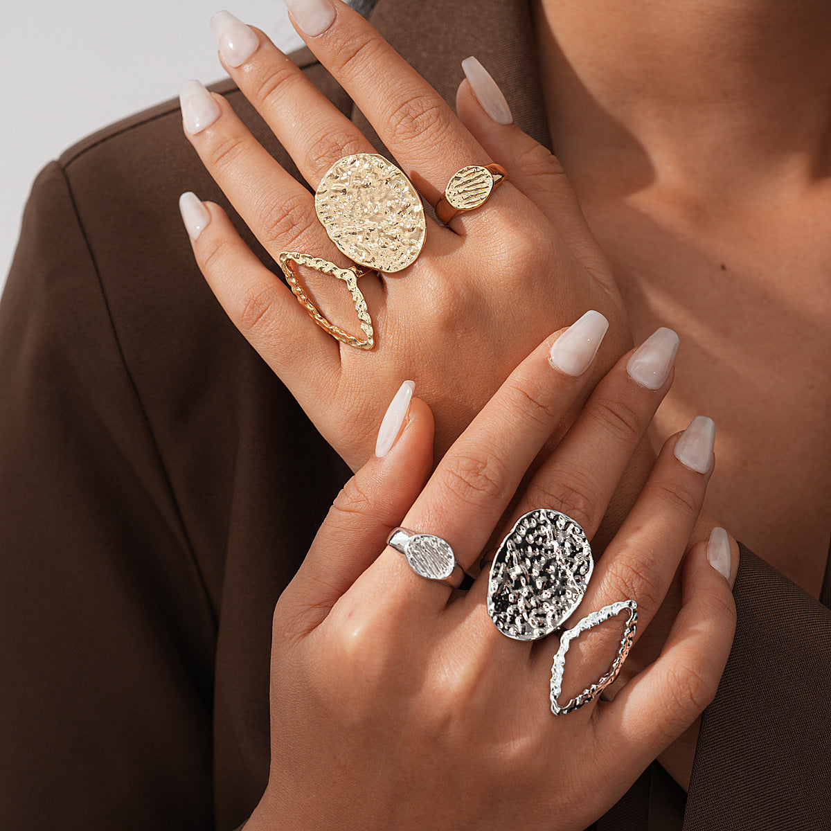 Rose Flower Love Pearl Light Luxury High Sense Ring