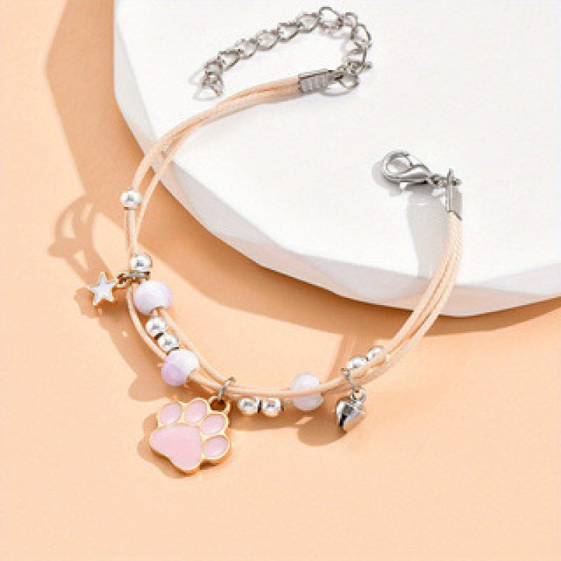 Cute Style Niche Fresh Couple Bead Necklace