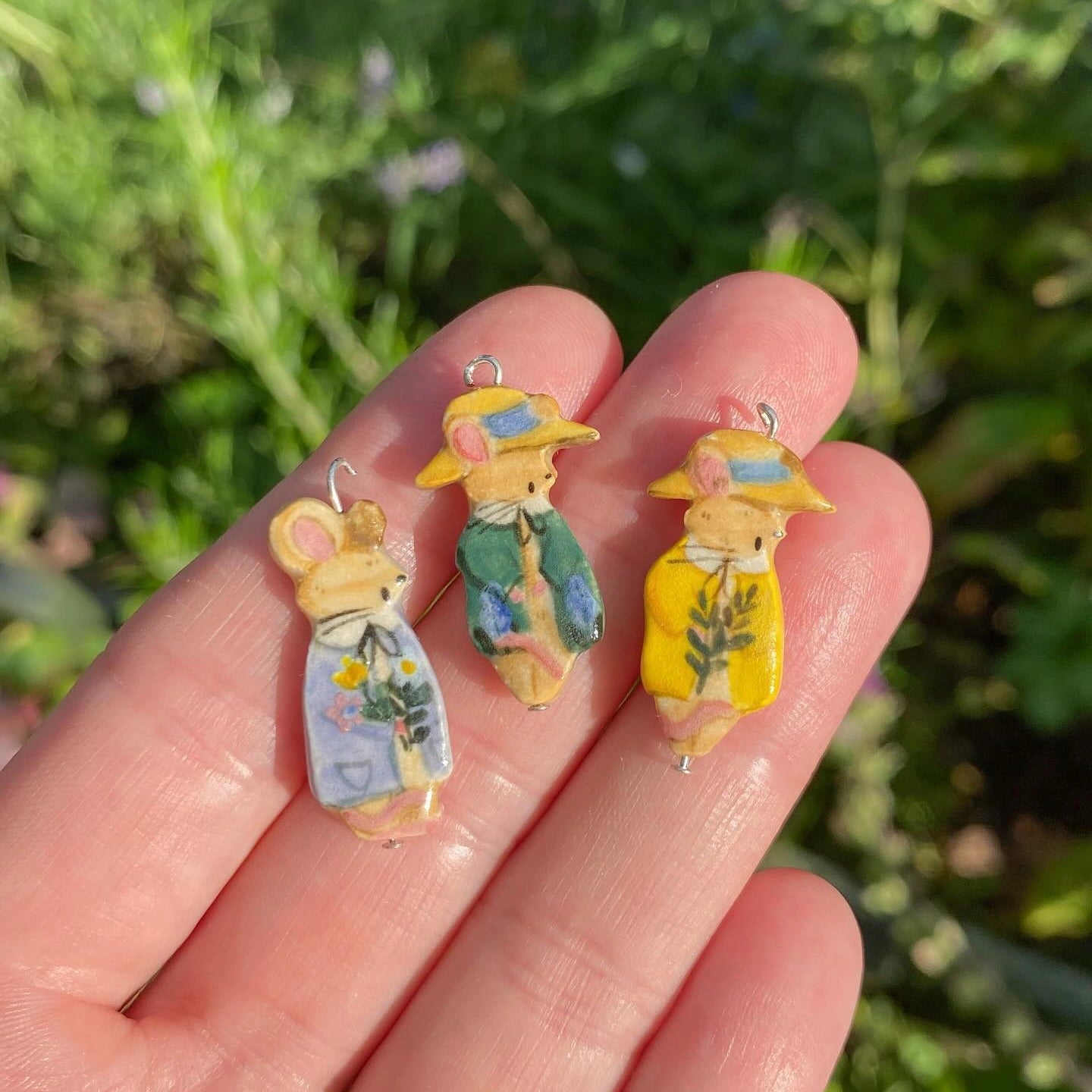 Series Fox Mouse Furnace Vacuum Electroplating Gold Pendants