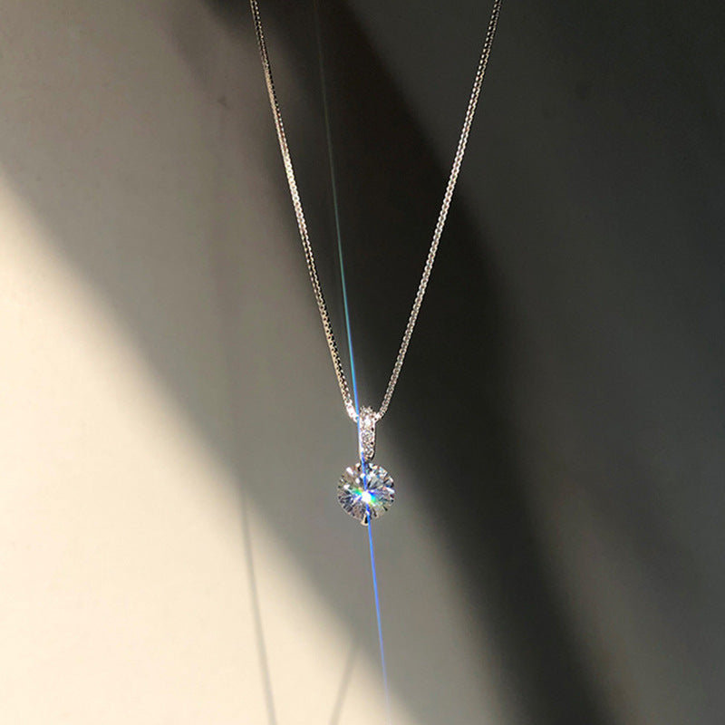 Geometric Light Luxury Water Drop Minority Simple Single Necklaces