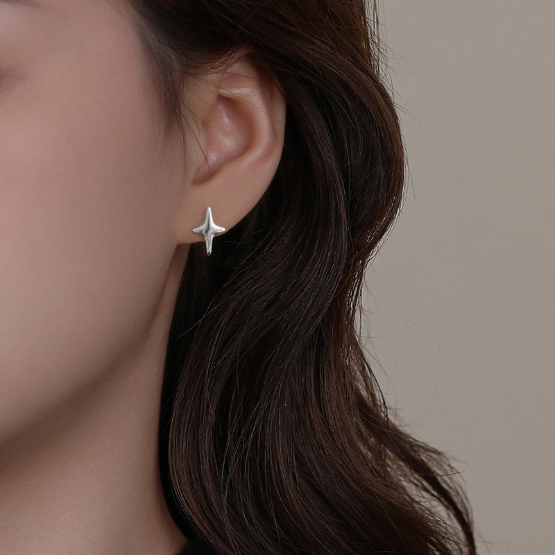 Minimalist Style Asterism Clip Unique Creative Cool Small Star Ear Buckle