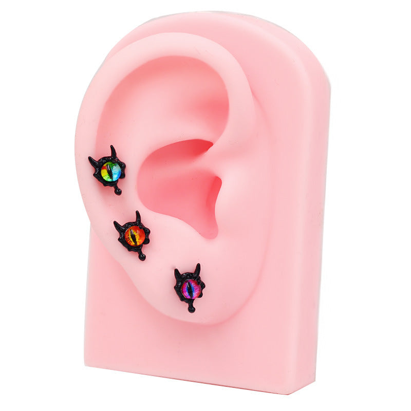 Wing Personality Eye Piercing Ear Bone Earrings