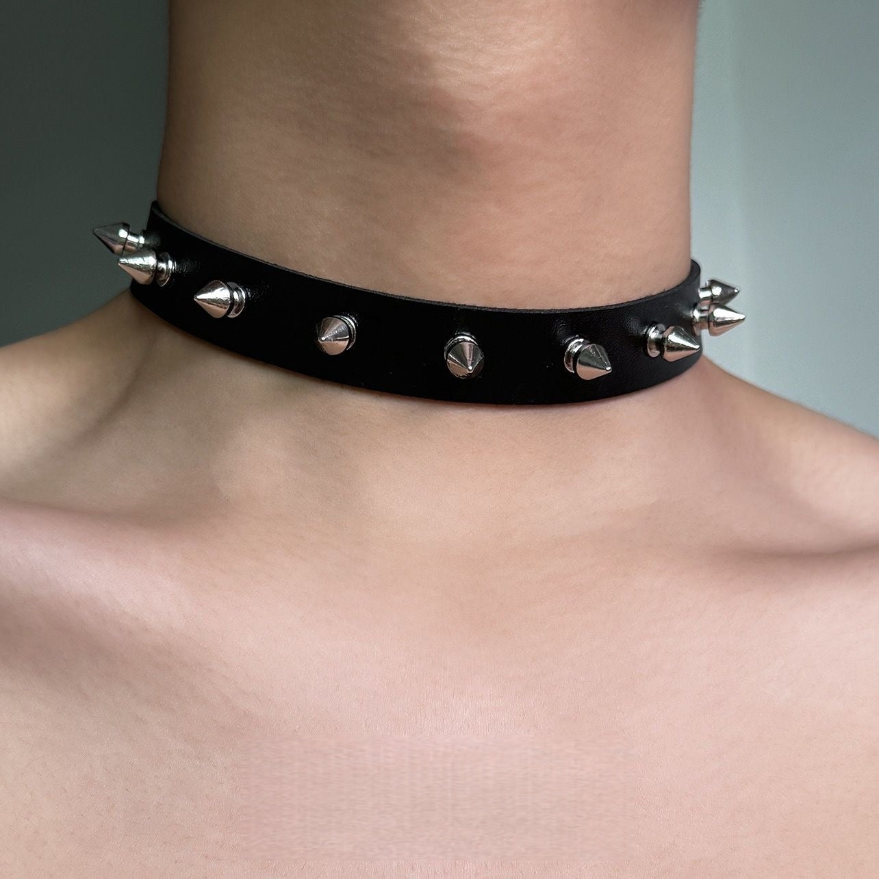 Punk Leather Rock Exaggerated Trend Neck Necklace