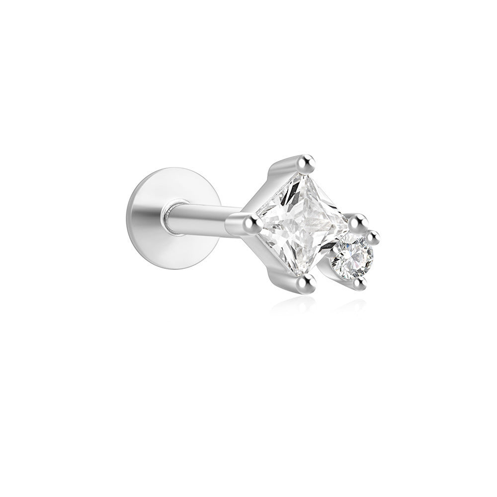 Women's Stars Fashion Flat Head Piercing Thread Ear Earrings