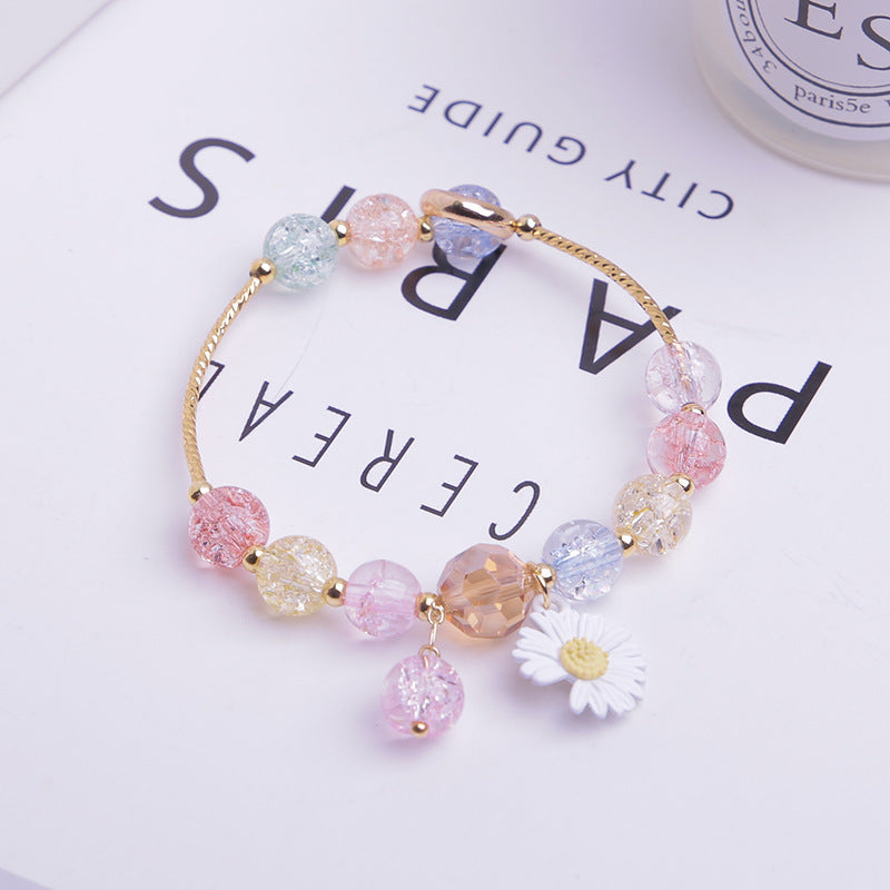 Women's Little Daisy Hot Flower Crystal High Bracelets