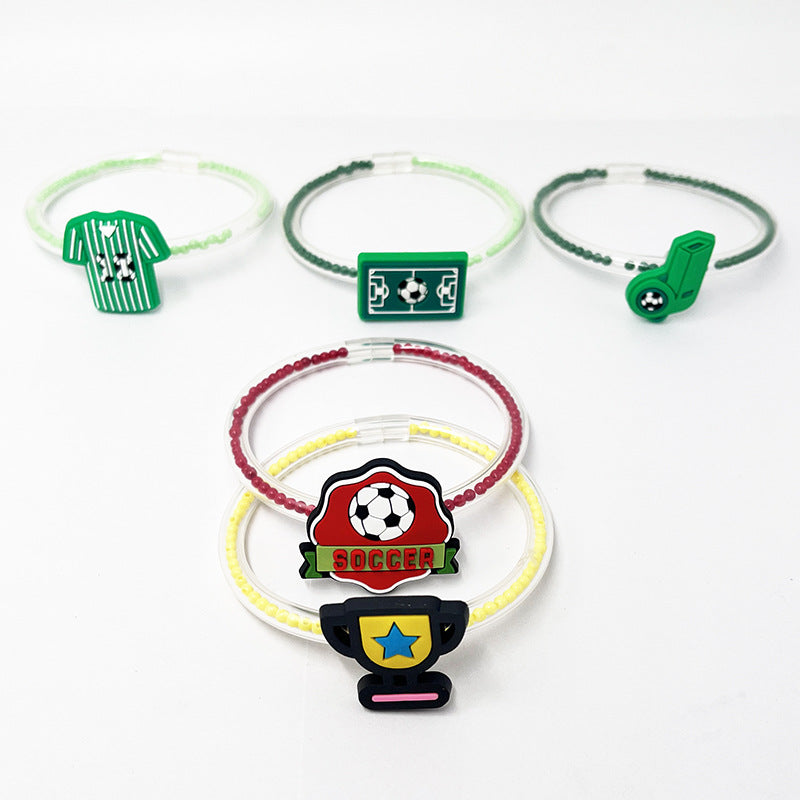 Creative Football Match Bead World Cup Bracelets