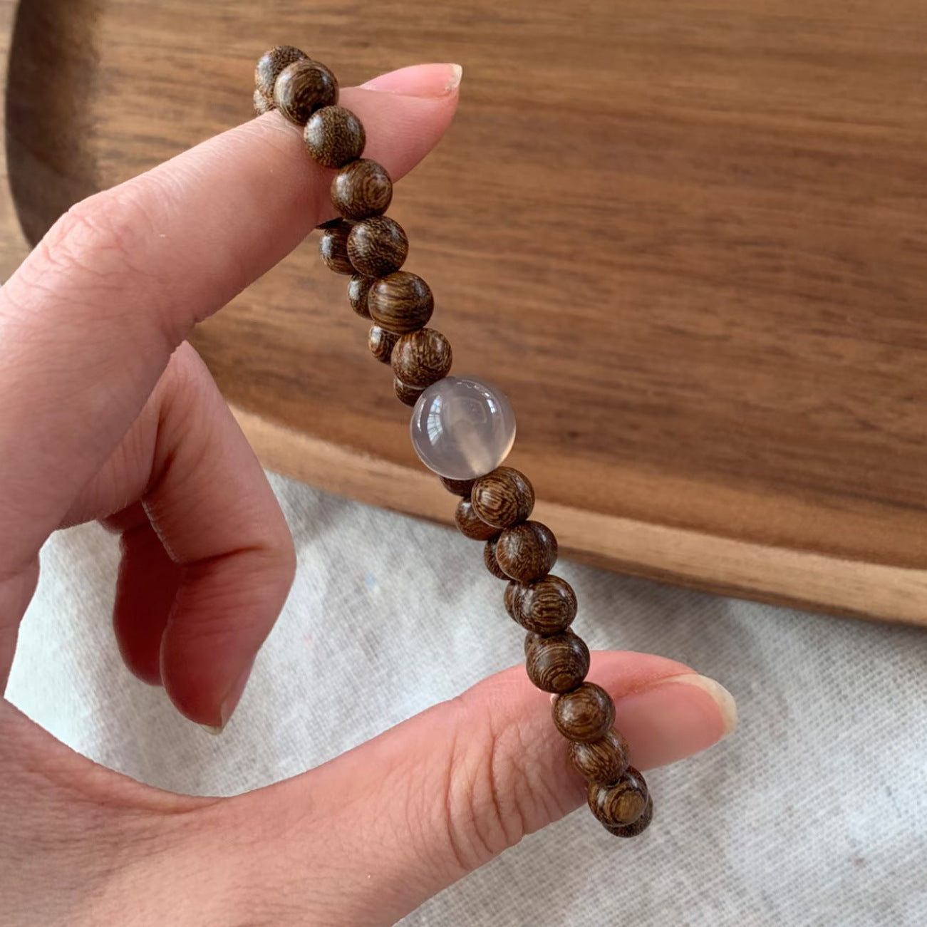 Sandalwood Beads Natural Wooden Cultural Artifact Silkwood Crafts Stall Bracelet