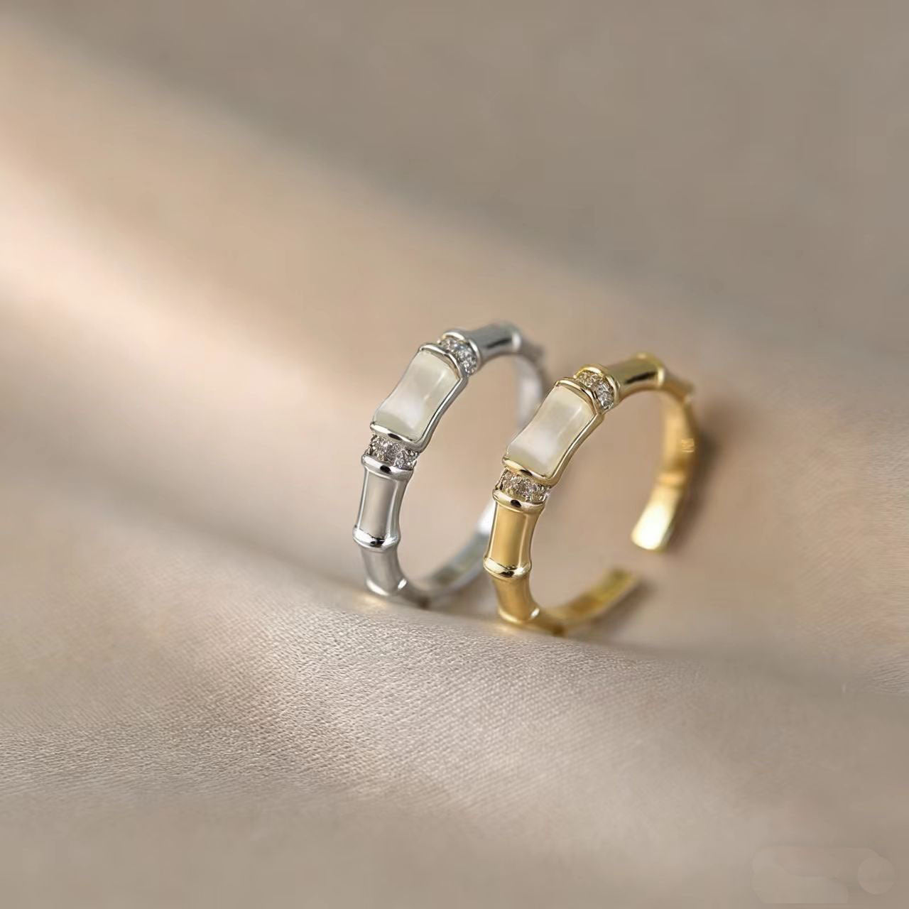 High Sense Opal Chalcedony Female Graceful Fashionable National Adjustable Opening Ring
