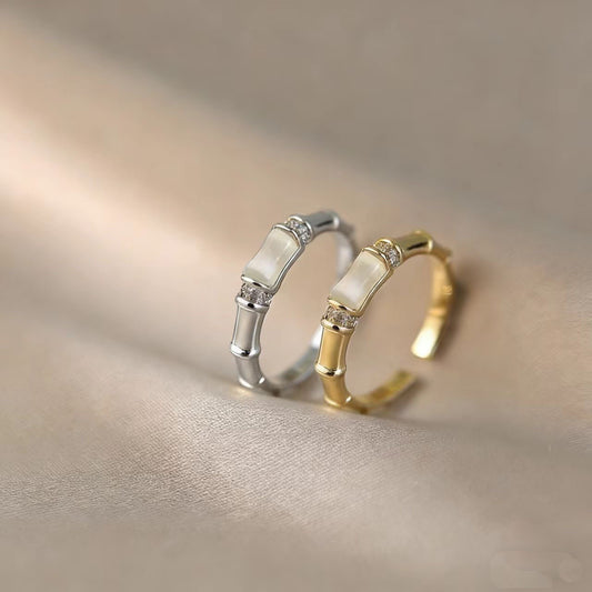 High Sense Opal Chalcedony Female Graceful Fashionable National Adjustable Opening Ring