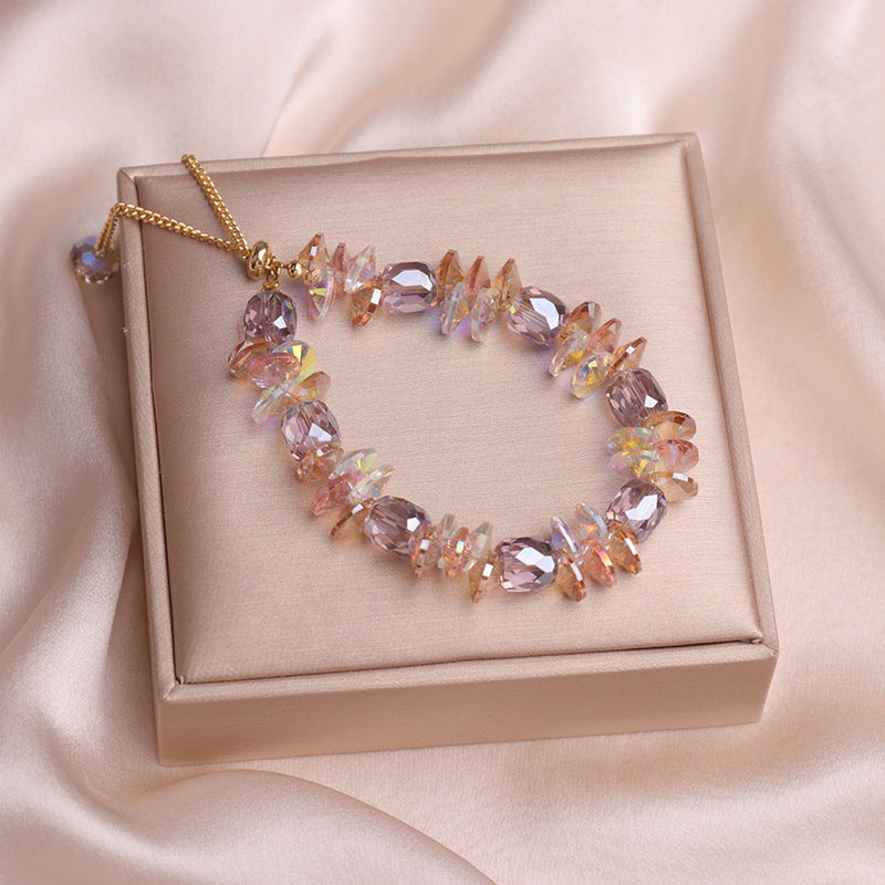 Women's Korean Super Shiny Crystal Design High-grade Bracelet