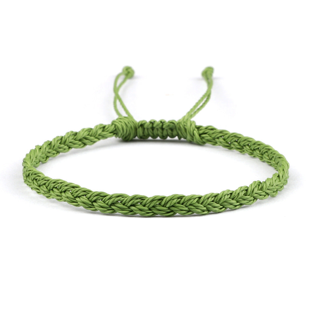 Creative Twist Weave Taiwanese Wax Handmade Hand Unisex Twin Bracelet