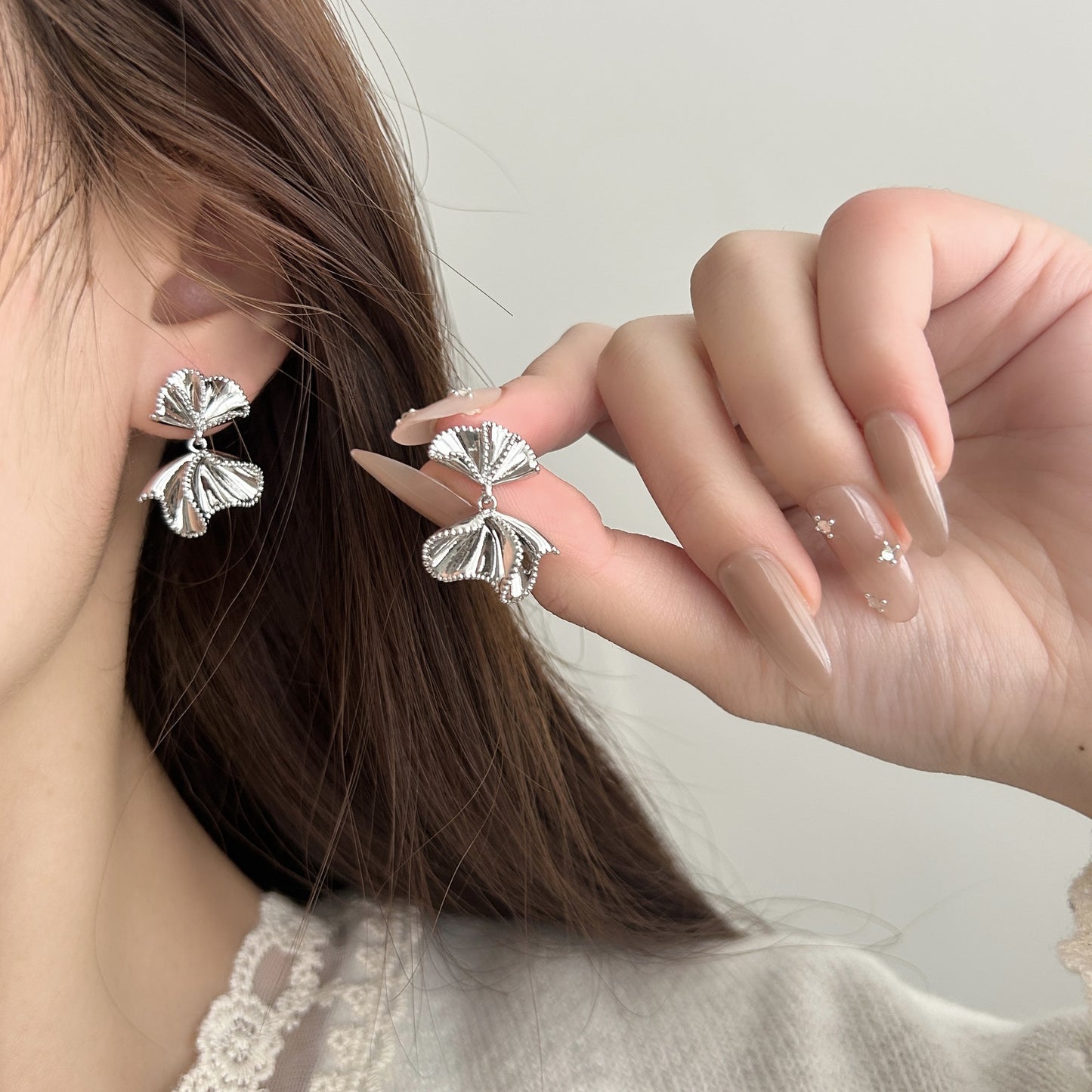 Style Niche Design Premium Personality Bow Everyday Joker Unique Exquisite Stud Earrings