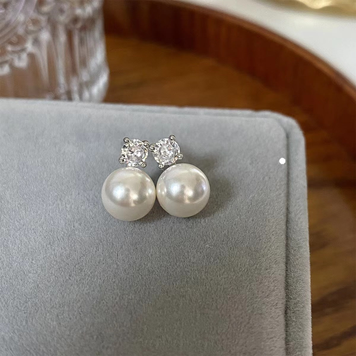 Perfect Circle Strong Light Pearl Really Many Earrings