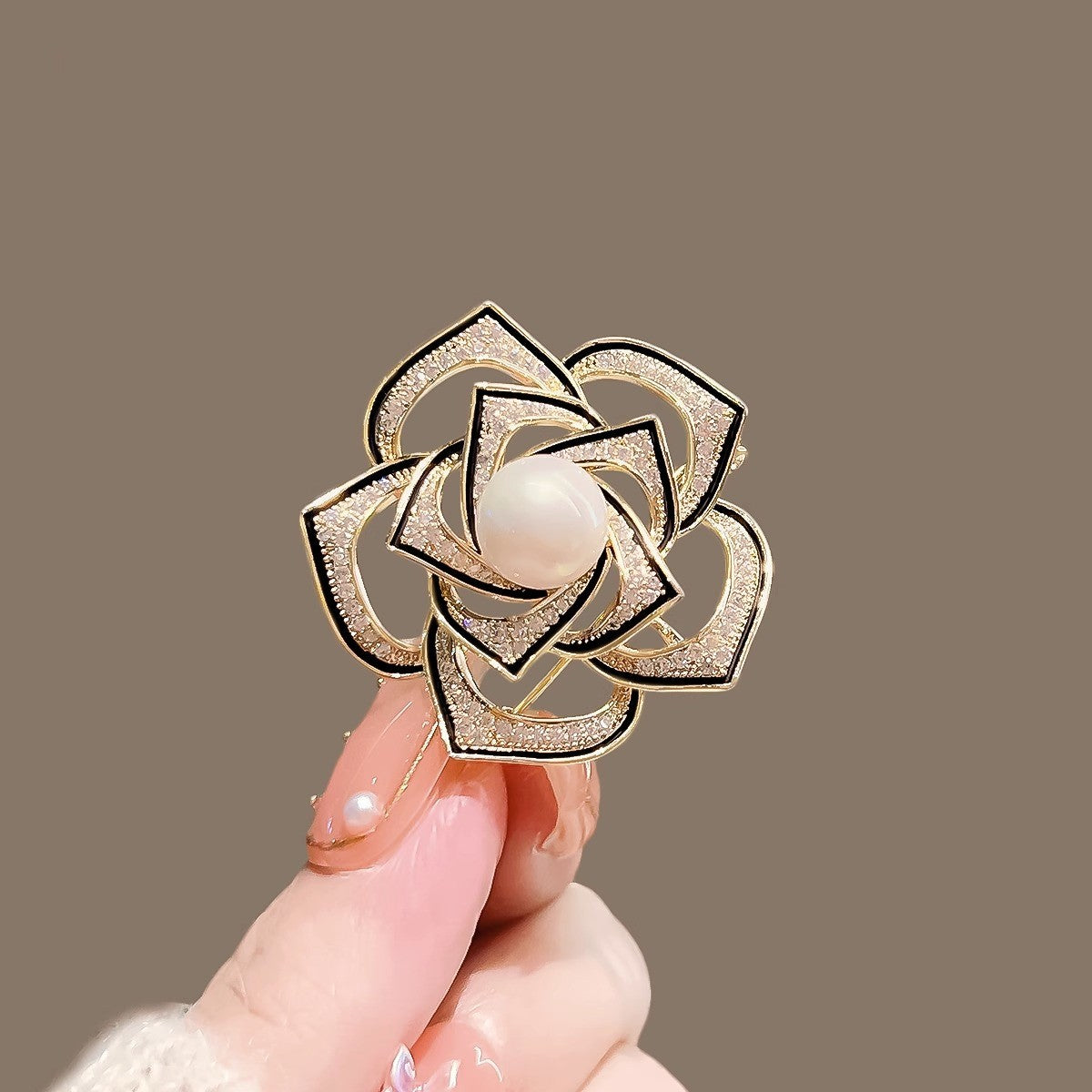 Golden Pearl Corsage Wheat Brooch Female High-grade Brooches
