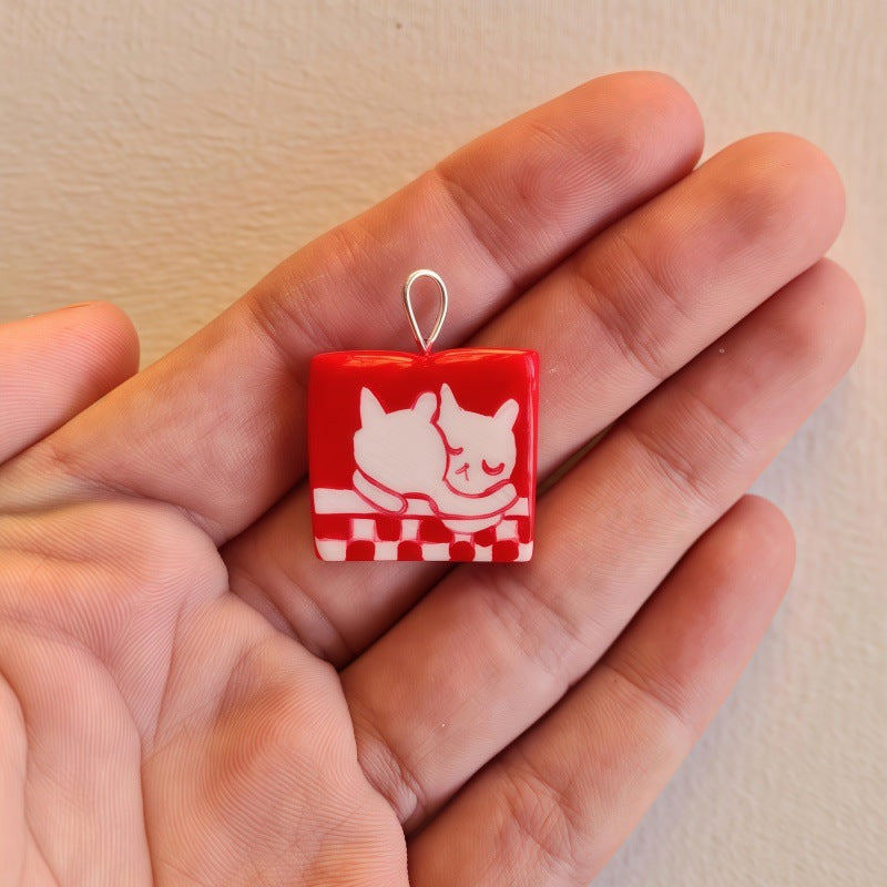 New Cute Cat Series Live Chain Necklaces