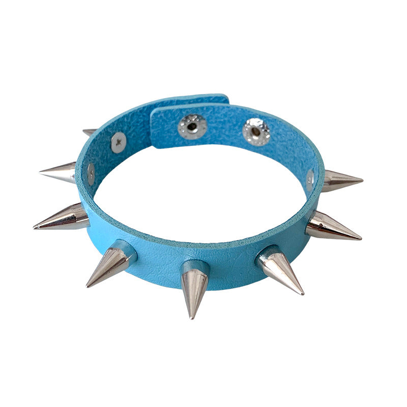 Punk Trendy Unique Rivet Couple Leather Rock Gothic Bracelets