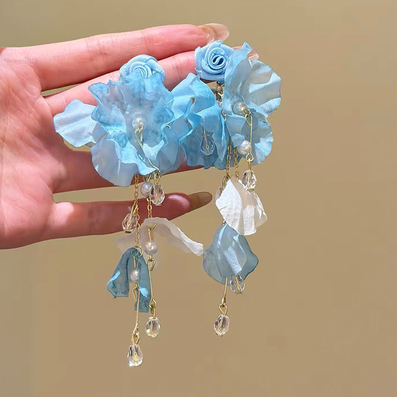 Fairy High Sense Vacation Style Elegant Fashionable Wearing Modified Face Earrings