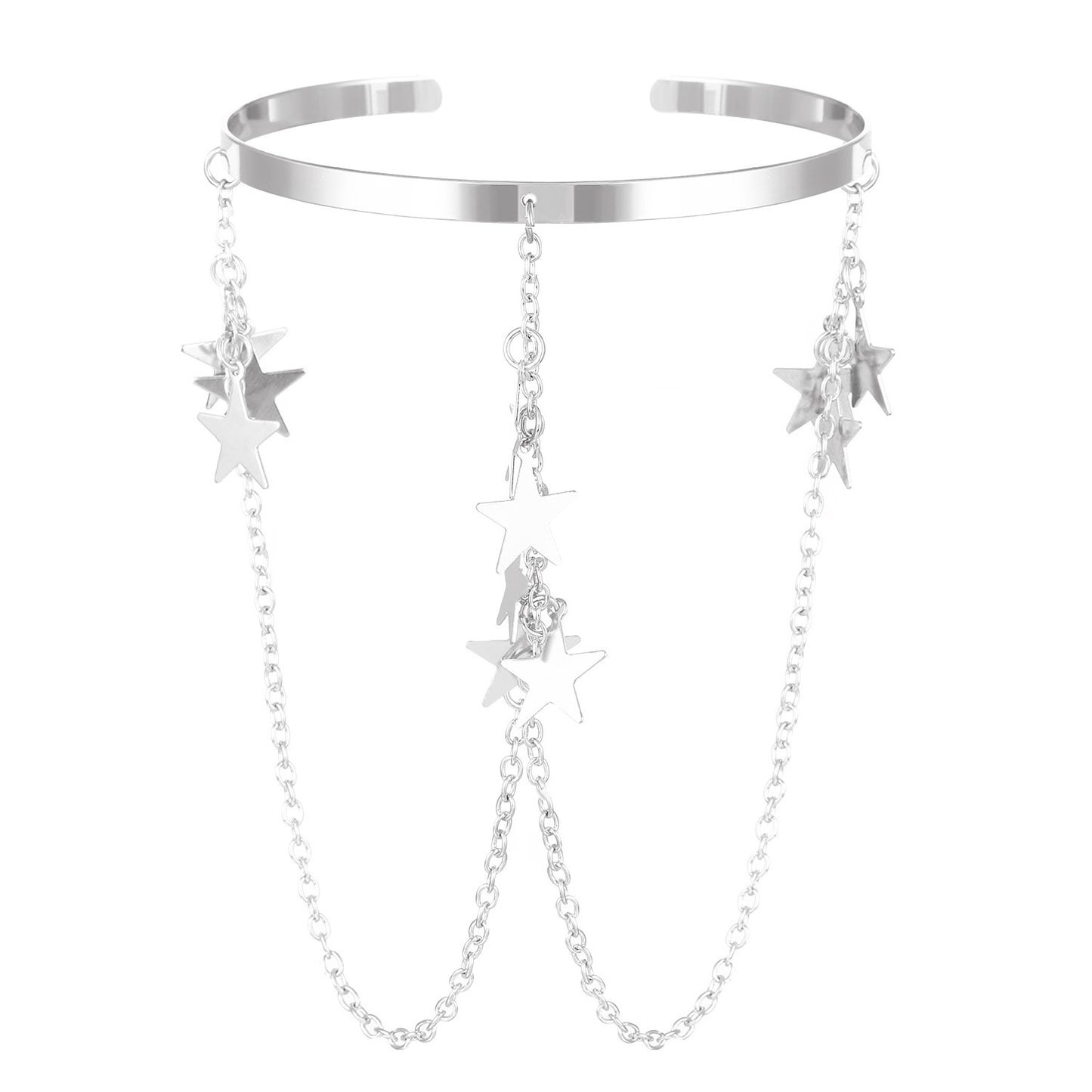 Niche Adjustable Arm Chain Metal Lanyard Tassel Armband Vacation Style Bracelets