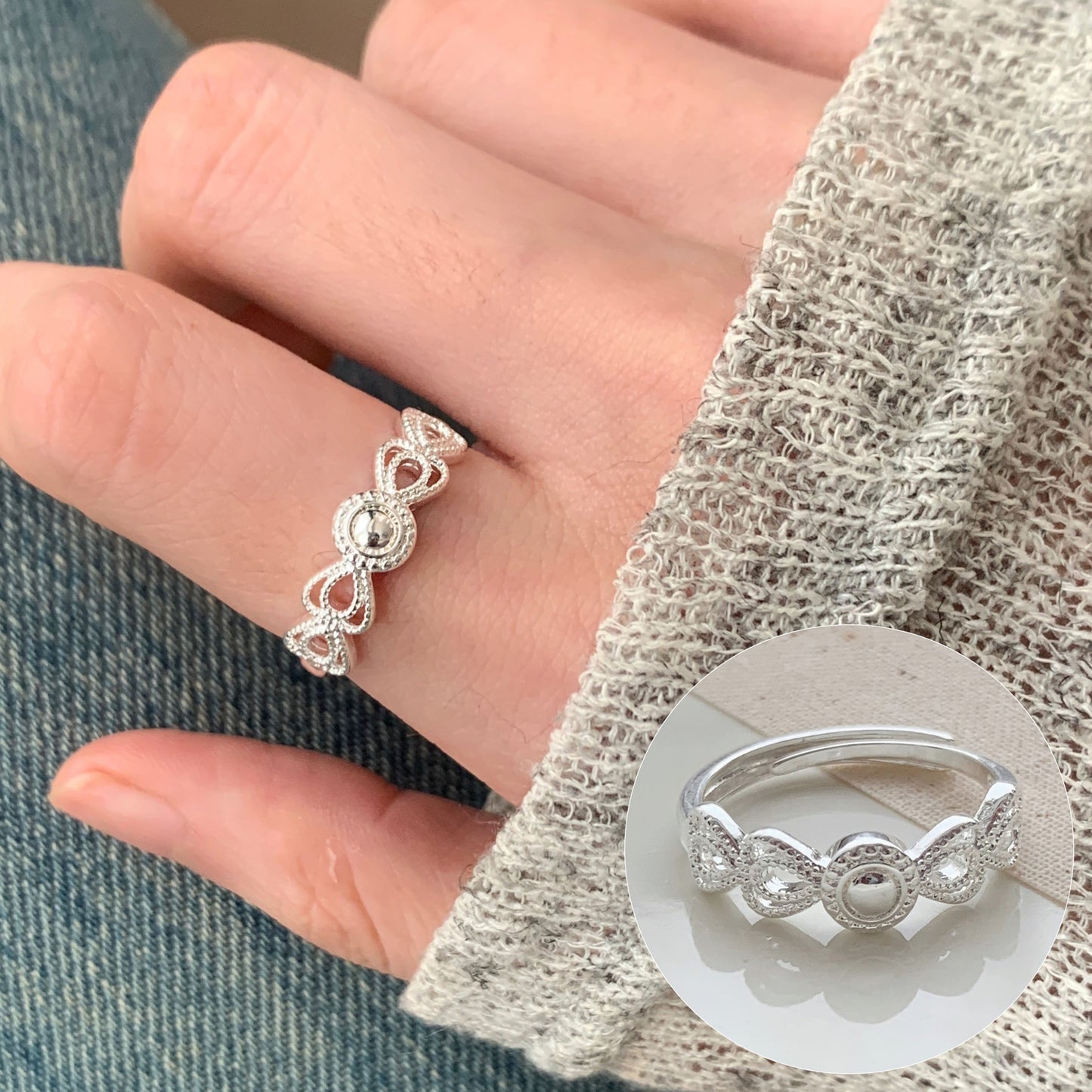 Women's Geometric Fashion Twisted Open-end Personality Hip Rings
