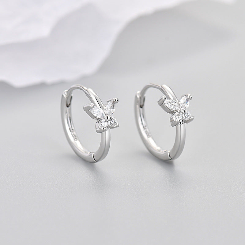 Women's Butterfly Light Luxury High-grade Elegant Small Exquisite Stud Earrings