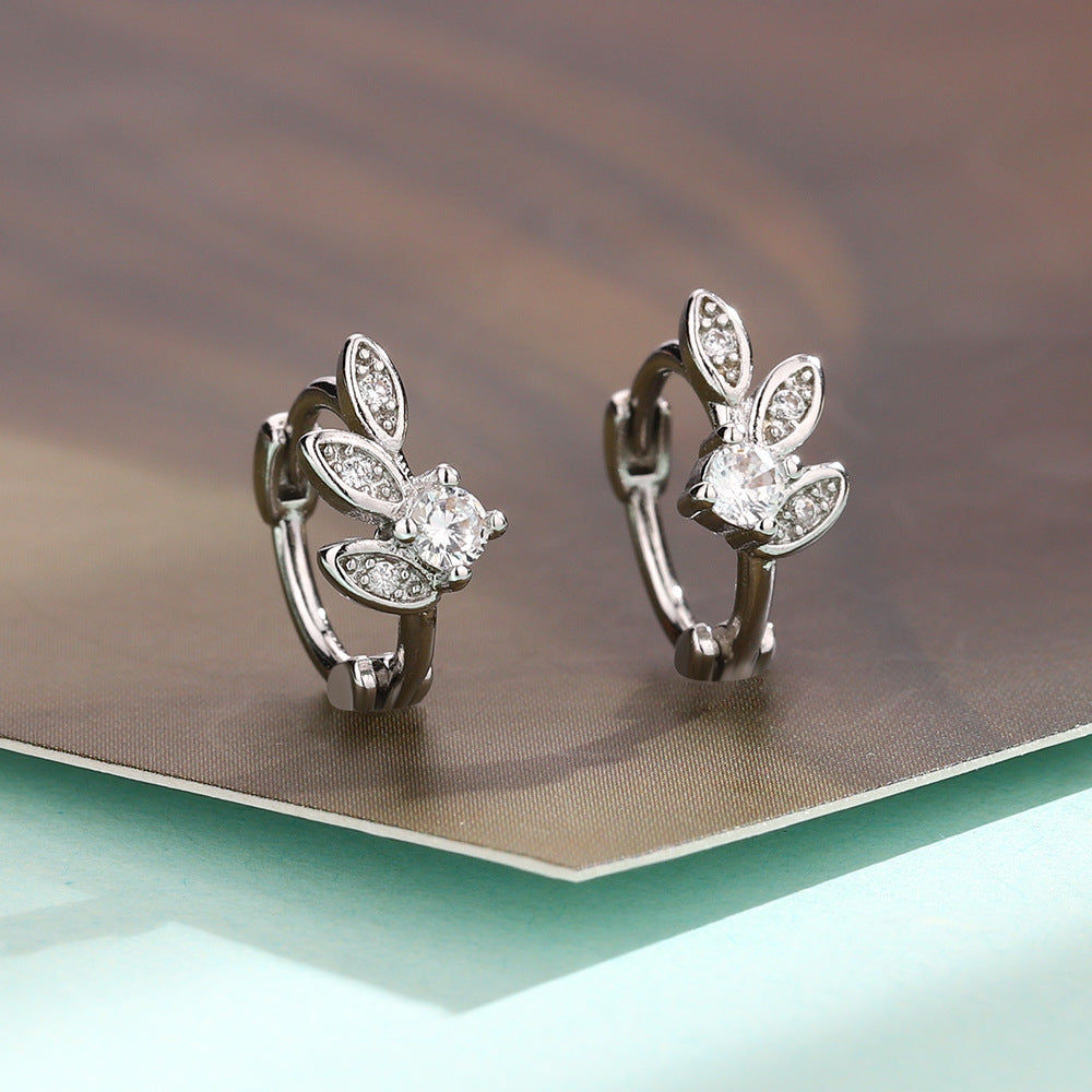 Clip French Sweet Beauty Exquisite Light Luxury Fresh Literature Ear Buckle